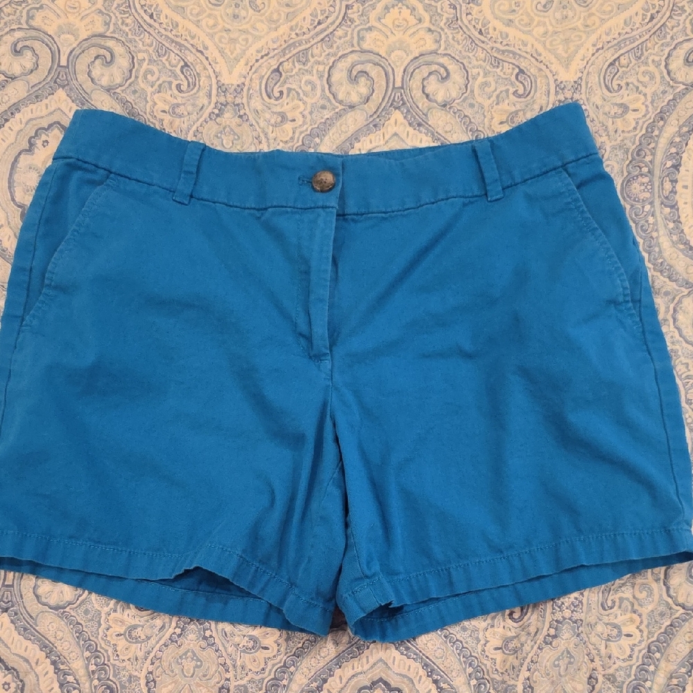 LOFT  Size 12 Turquoise-Blue Casual Chino Shorts 6 Inch